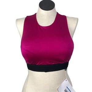 No Ka Oí Sport Brass Size 03 (L/XL) Color Pink/Black Round Neck Racerback.